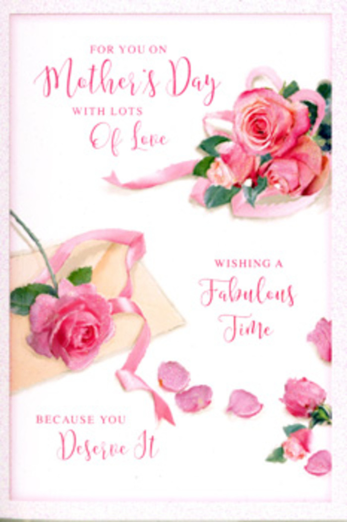 The Mother's Day card in the image unfolds like a tender floral story, its design centred on a gathering of blush pink roses softly arranged across a white background. Each rose is painted or printed with lifelike detail, petals layered upon petals in a spiral that suggests both fullness and delicacy, similar to the kind of carefully opened blooms chosen by a florist in Canning Town for a special bouquet. The colour palette moves gently from pale, almost porcelain pink at the outer petals to slightly deeper tones closer to the heart of each flower, giving the impression of natural light filtering through the blossoms. Around the main clusters, a scattering of loose petals lies as if they have just fluttered down, adding a sense of movement and the passage of cherished time, like walks through nearby Thames Barrier Park on a bright spring morning. Flowing, decorative calligraphy carrying a loving Mother's Day message curves between the flowers, its looping strokes echoing the roundness of the petals and reinforcing the feeling of warmth and gratitude. A soft ribbon, in coordinating pastel tones, winds around one bouquet, reminiscent of the final flourish a florist ties around a hand-tied arrangement destined for a home off Barking Road or near Canning Town station. The lighting across the card is gentle and even, highlighting the subtle textures and creating soft shadows that give depth without harshness, wrapping the entire scene in calm. This card feels like a quiet tribute, designed to sit beside a vase of fresh roses on a dining table, capturing the tenderness, comfort, and steady support that define a mother's love.